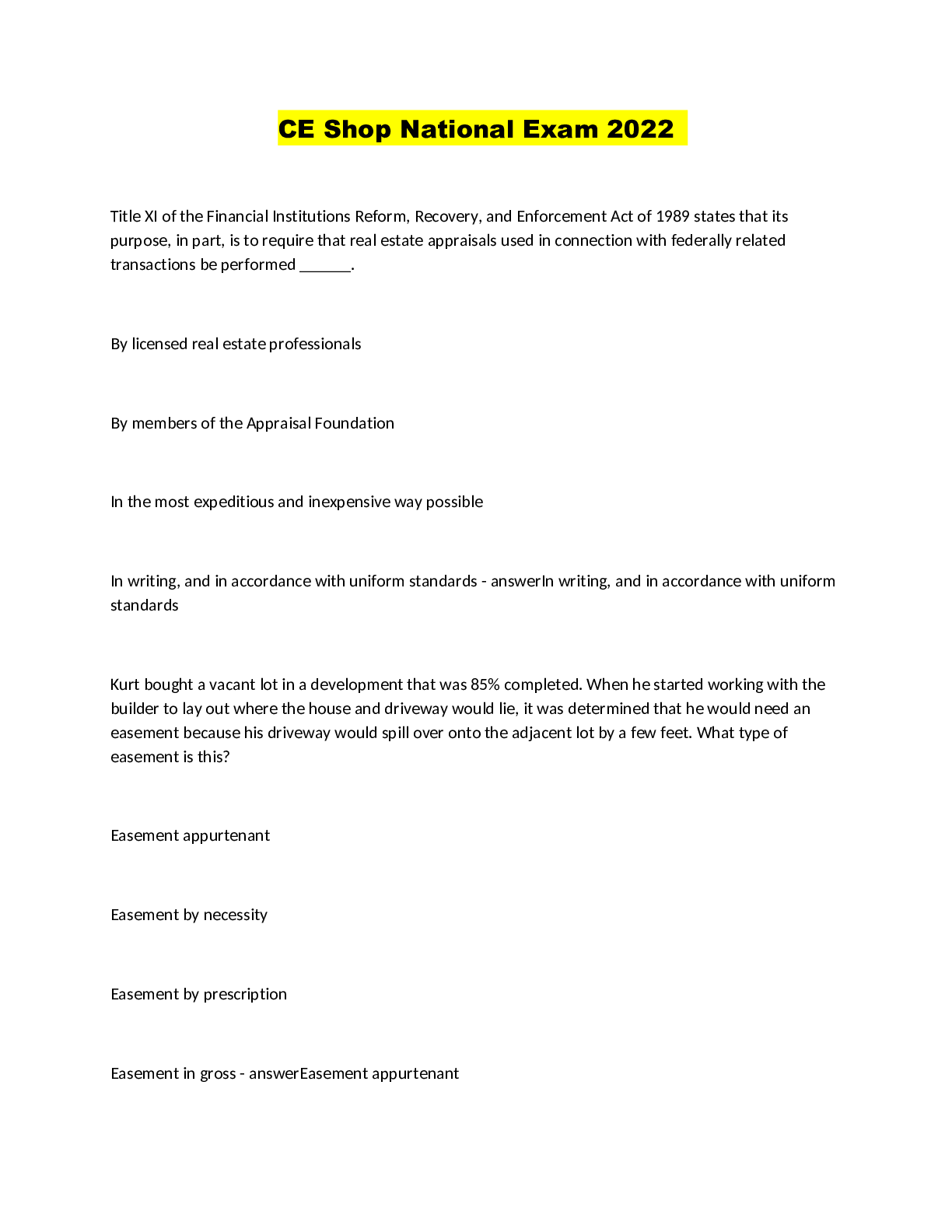 Preview image for CE Shop National Exam 2022